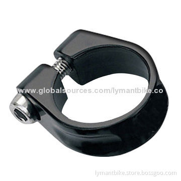 Bicycle extruded seat post clamp for MTB, made of aluminum alloy or carbon fiber, different colors